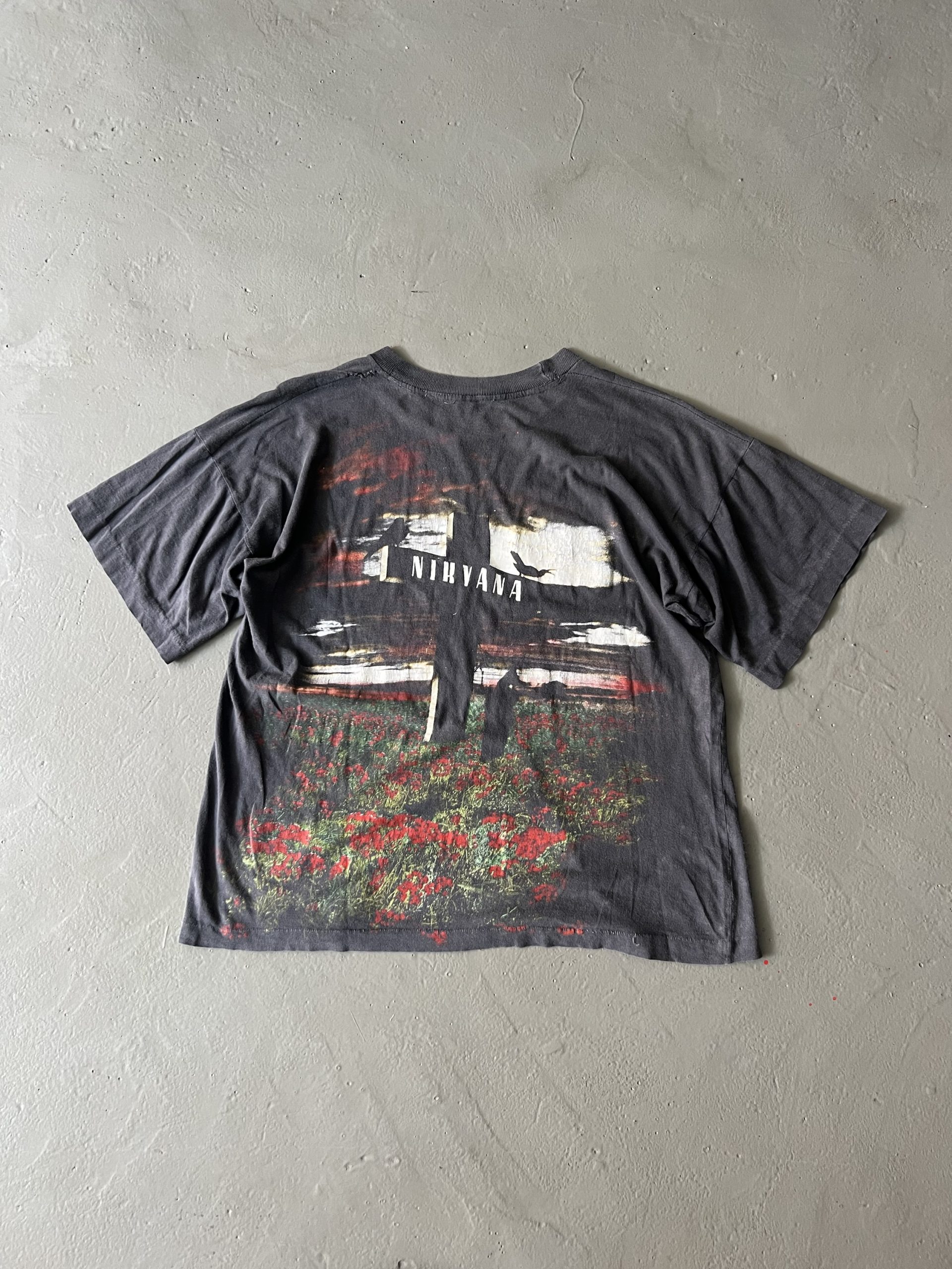 Vintage 90s Nirvana Heart-Shaped Box Empire European Bootleg Tee - Image 6