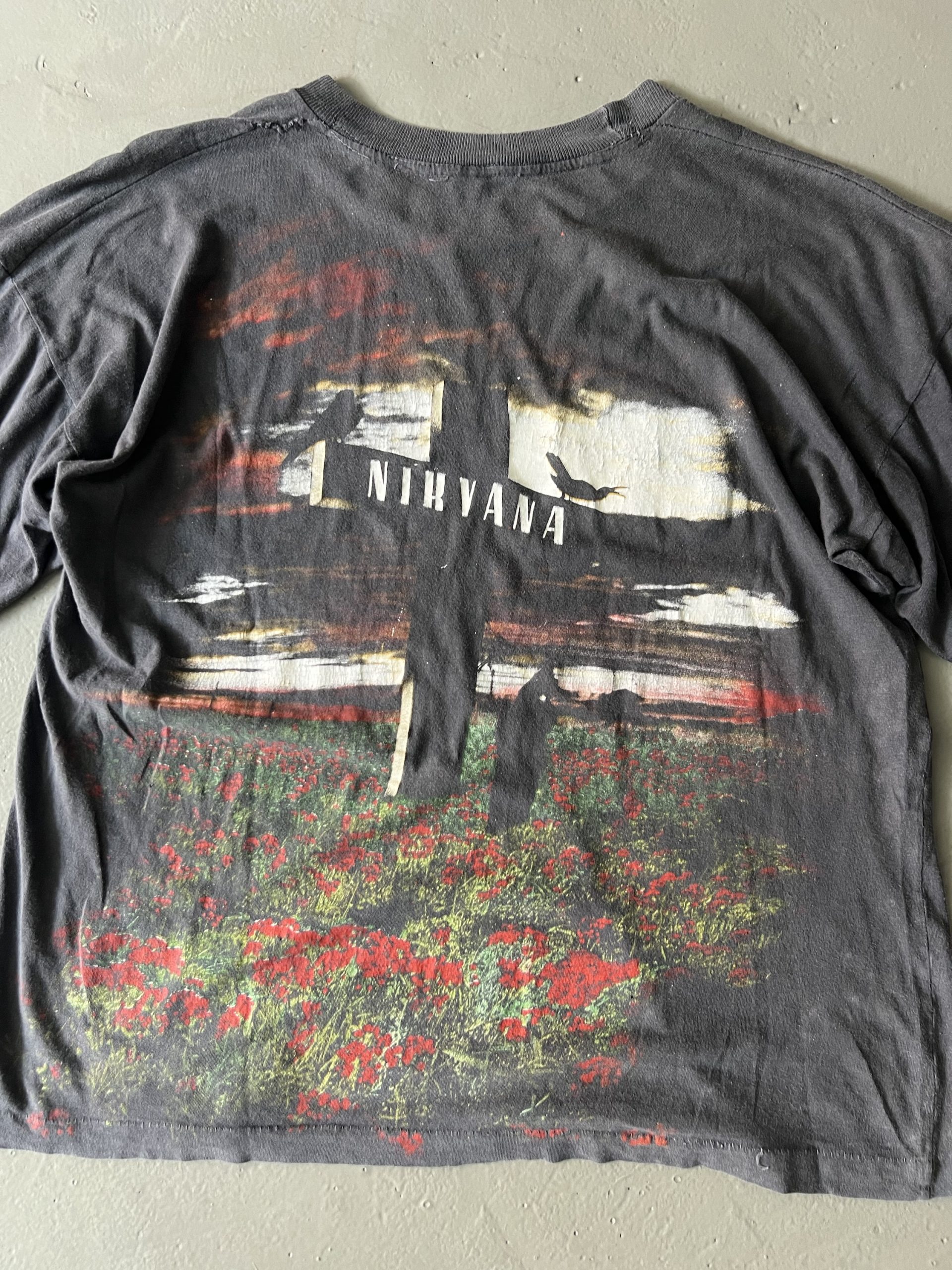 Vintage 90s Nirvana Heart-Shaped Box Empire European Bootleg Tee - Image 5