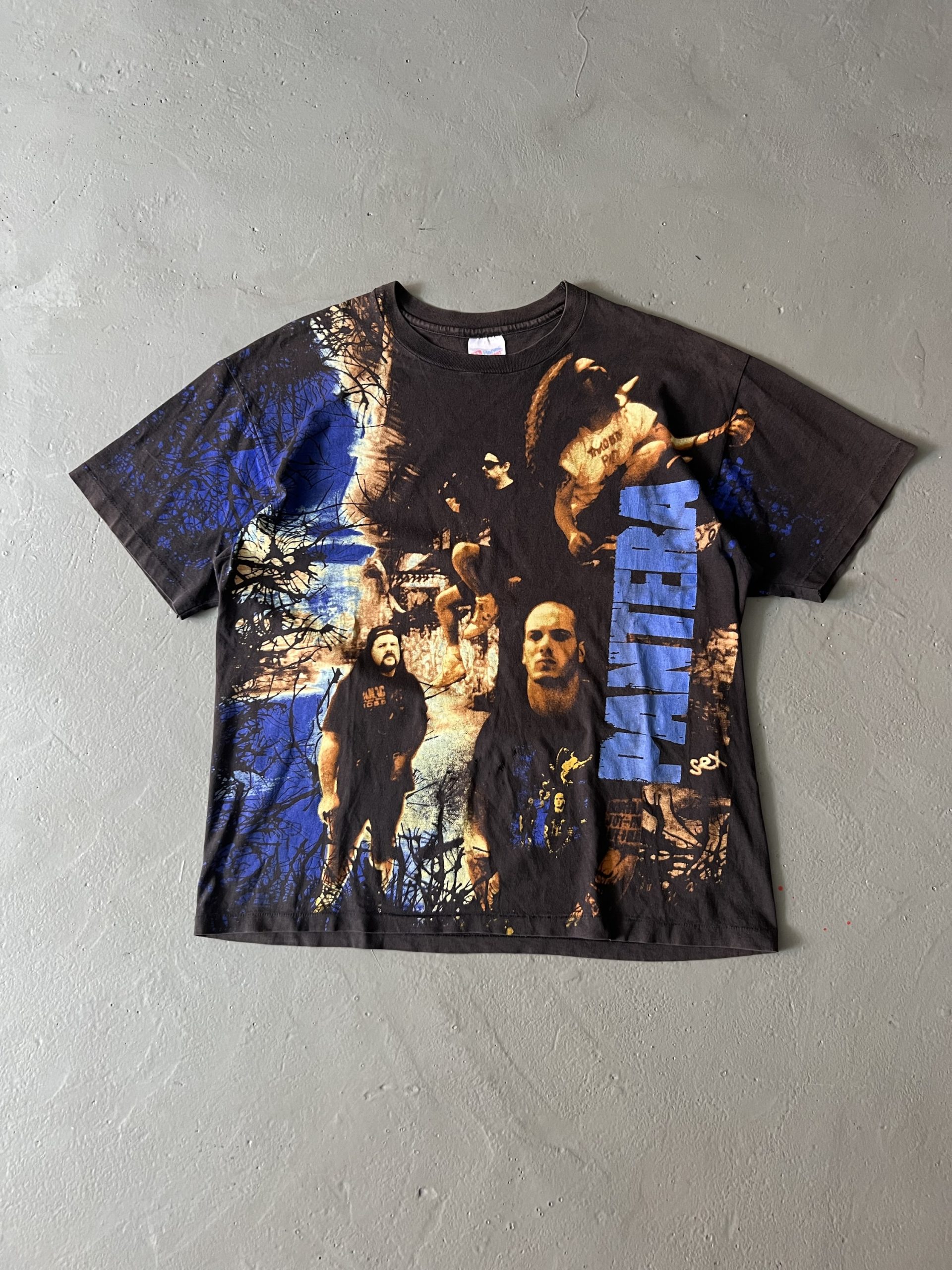 Vintage 1993 Pantera Vulgar Display of Power All Over Print Tee