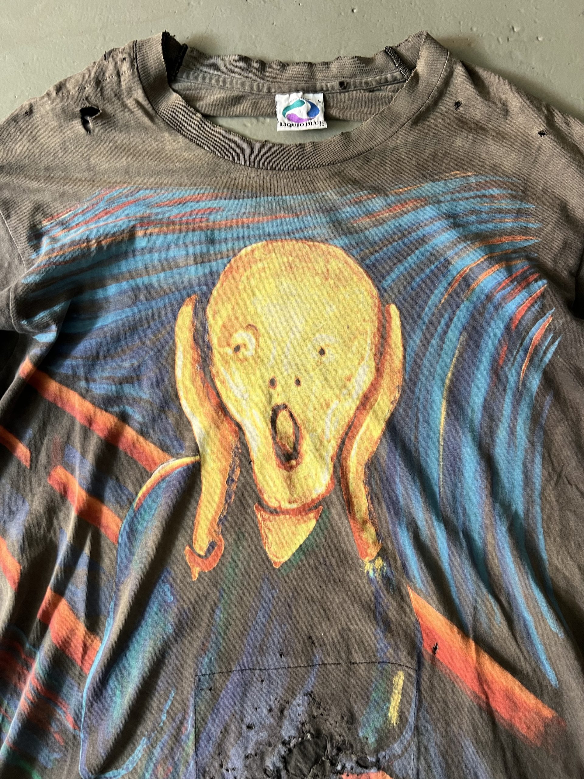 Vintage 1996 Edvard Munch Scream Art Tee - Image 4
