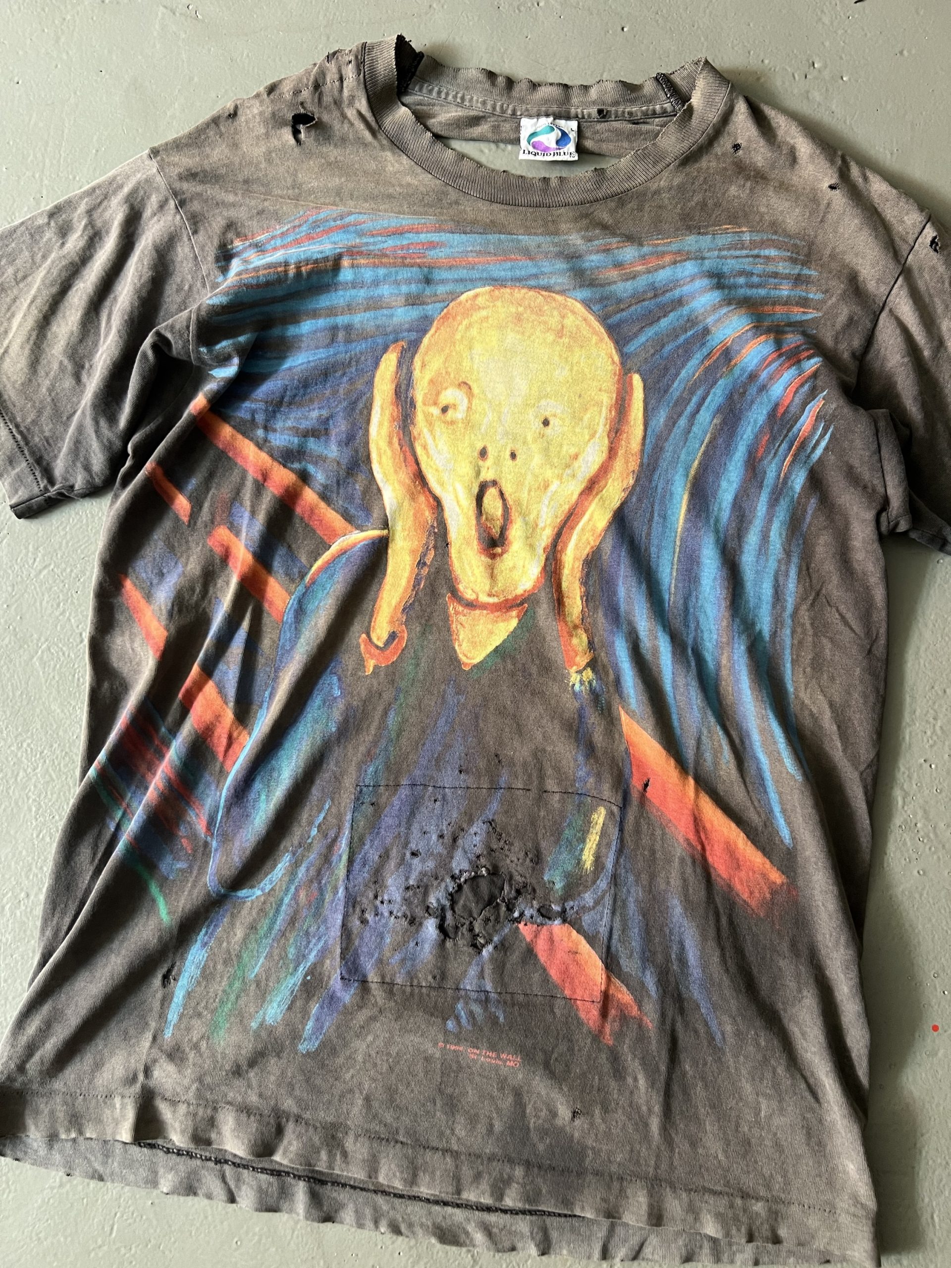 Vintage 1996 Edvard Munch Scream Art Tee - Image 2