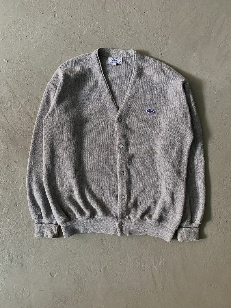 1970’s Izod Lacoste Gray Acrylic Cardigan