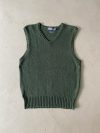 Vintage Ralph Lauren Hunter Green Knitted Vest